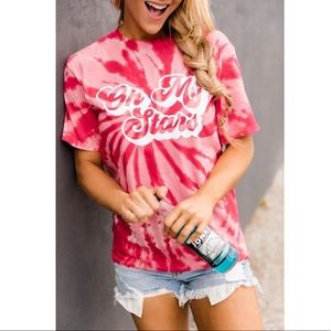 Pink Lily Oh My Stars Tie Dye Tee